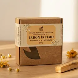 Jabón íntimo de glicerina de Manzanilla y Caléndula 🌼