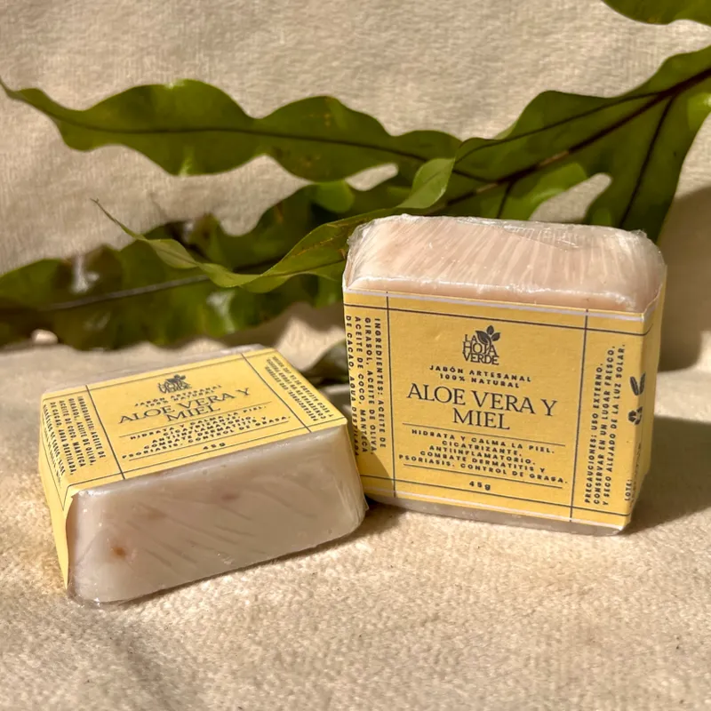 Jabón mini de Aloe vera y Miel🌱