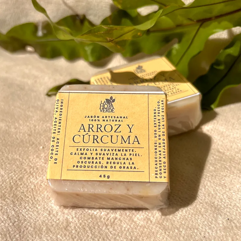 Jabón mini de Arroz y Cúrcuma 🍁