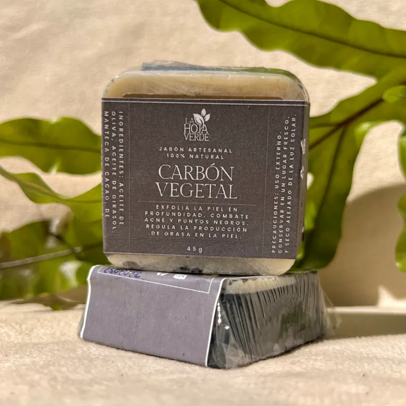 Jabón mini de Carbón vegetal 🌿