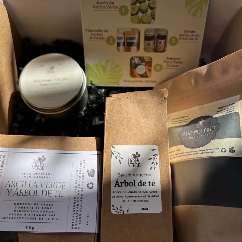 Kit completo para el cuidado de las pieles grasas y Acnéicas 🌿