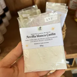 Mascarilla en polvo de Arcilla Blanca 🌼
