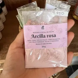 Mascarilla en polvo de Arcilla rosa 🌹 
