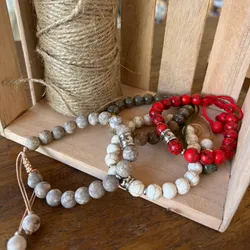 Pulseras de piedras de cuarzo natural