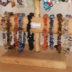 Pulseras de piedras naturales de cuarzo 