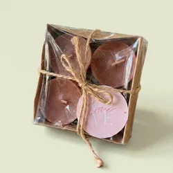 Set de 4 velas de té 🌸