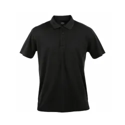 Pulóver con cuello estilo polo negro