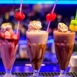 Batido de Helado Rizado de Chocolate