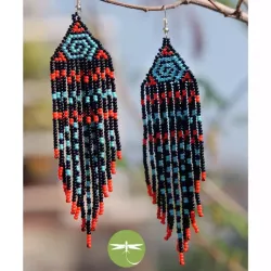 Flecos nativos negros y rojos
