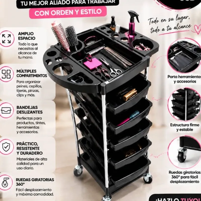 Carrito Organizador Para Peluquería