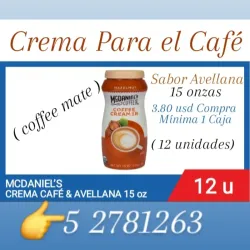 Coffee Mate Avellana Por Cantidad