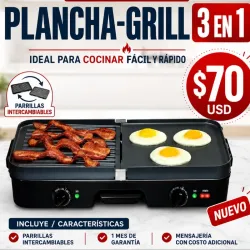 Plancha- Parrilla ..3 en 1