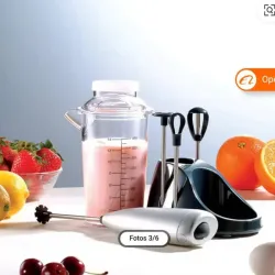 Batidora para capuchino y bebidas recargables con pilas