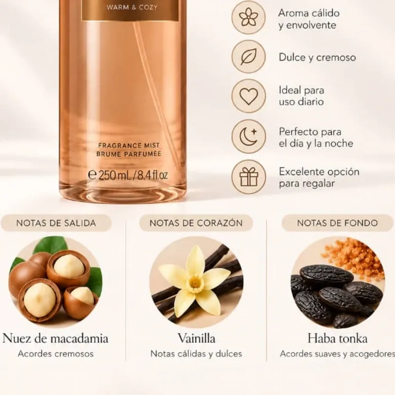 Colonia Victoria Secret original🤎 VICTORIA’S SECRET — VANILLA BEAN & MACADAMIA 🤎 16 usd