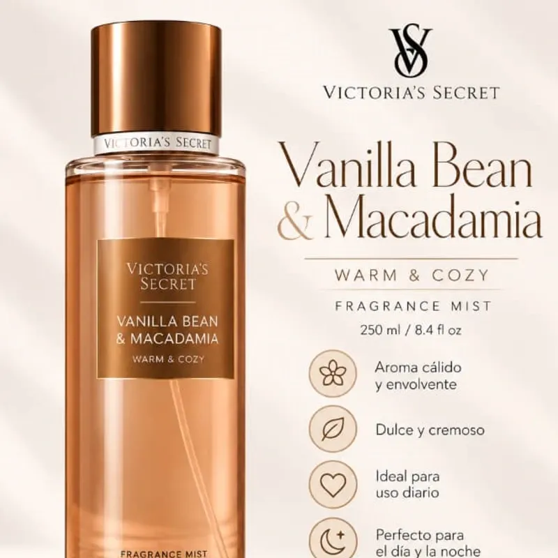 Colonia Victoria Secret original🤎 VICTORIA’S SECRET — VANILLA BEAN & MACADAMIA 🤎 16 usd