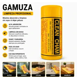 Gamuza para limpiar autos, motos y más