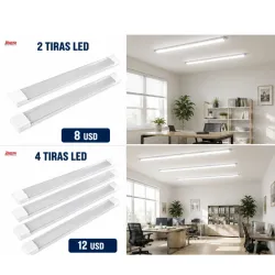 Lámparas led alargadas de excelente iluminación