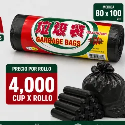 Rollo de bolsas de basura grandes