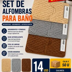 Set de alfombras para baño