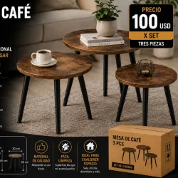Tres mesas por 100 usd