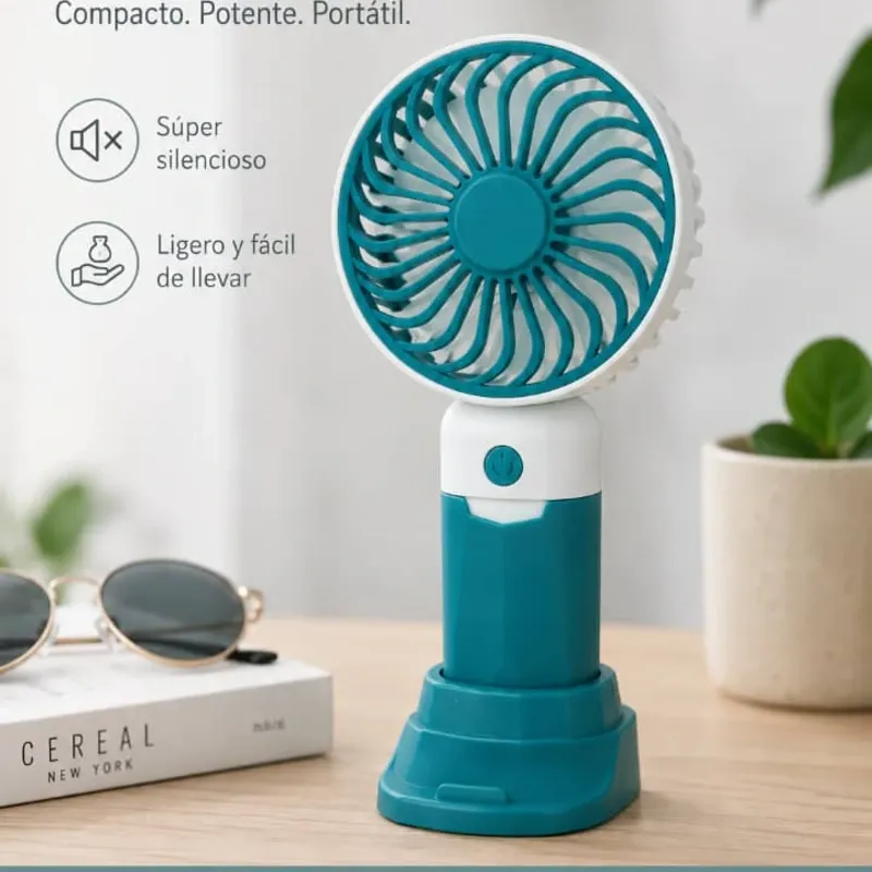 Ventilador portátil de mano.