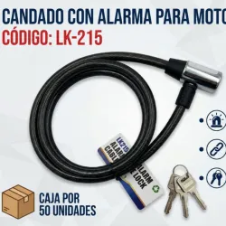 Candado con alarma para moto