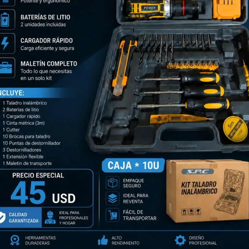 Kit de taladro inalámbrico