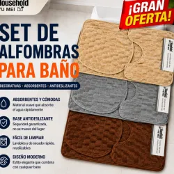 Set de alfombras para baño