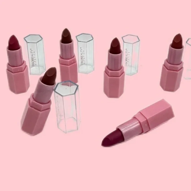Lipstick FAVORBEAUTY (Color Rojo Vino)