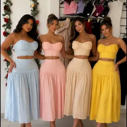 Top y Falda bordada