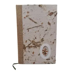 Agenda Libernópolis con Tapa de Yute y detalle circular