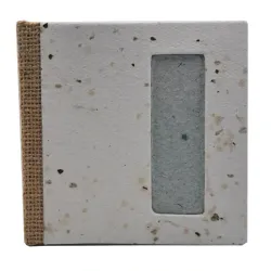 Agenda con Tapa de Yute Calada 15cm