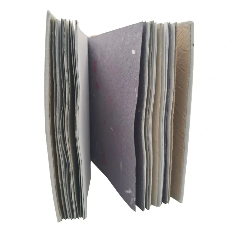 Agenda con Tapa de Yute Calada 12cm Violeta