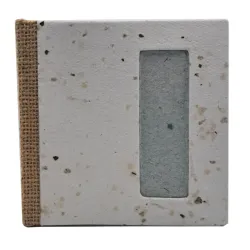 Agenda con Tapa de Yute Calada 12cm