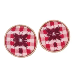 Aretes Bordados Grandes Estilo Español