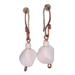 Pendientes Piedras de Río Irregulares