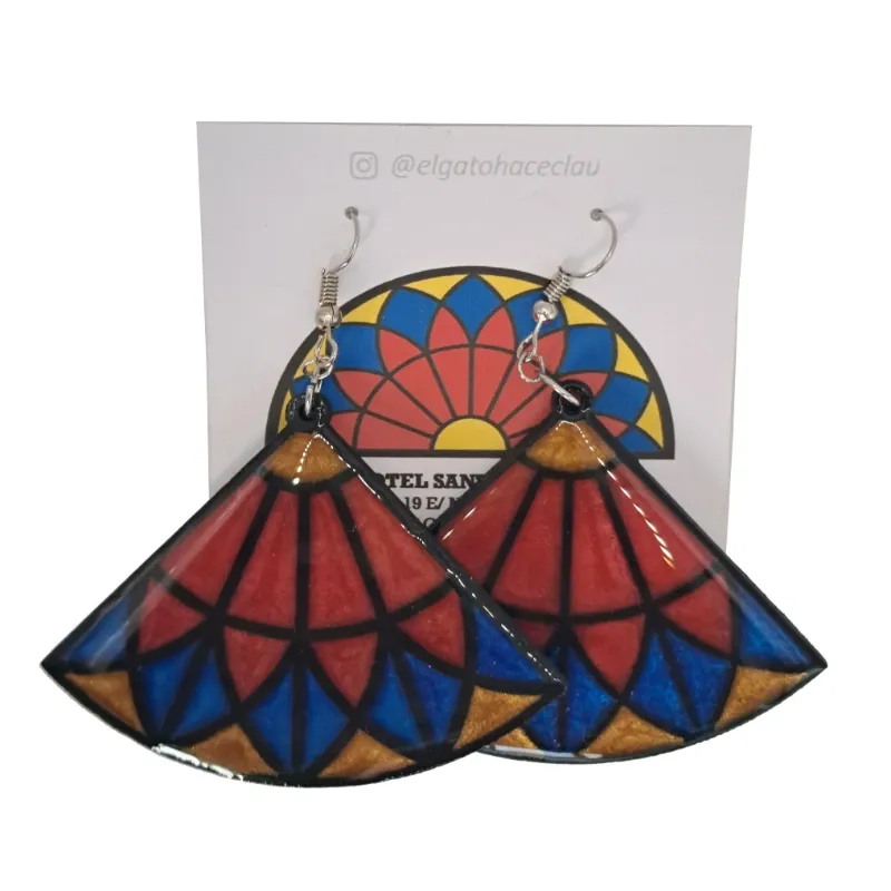 Pendientes Vitrales Acrílico
