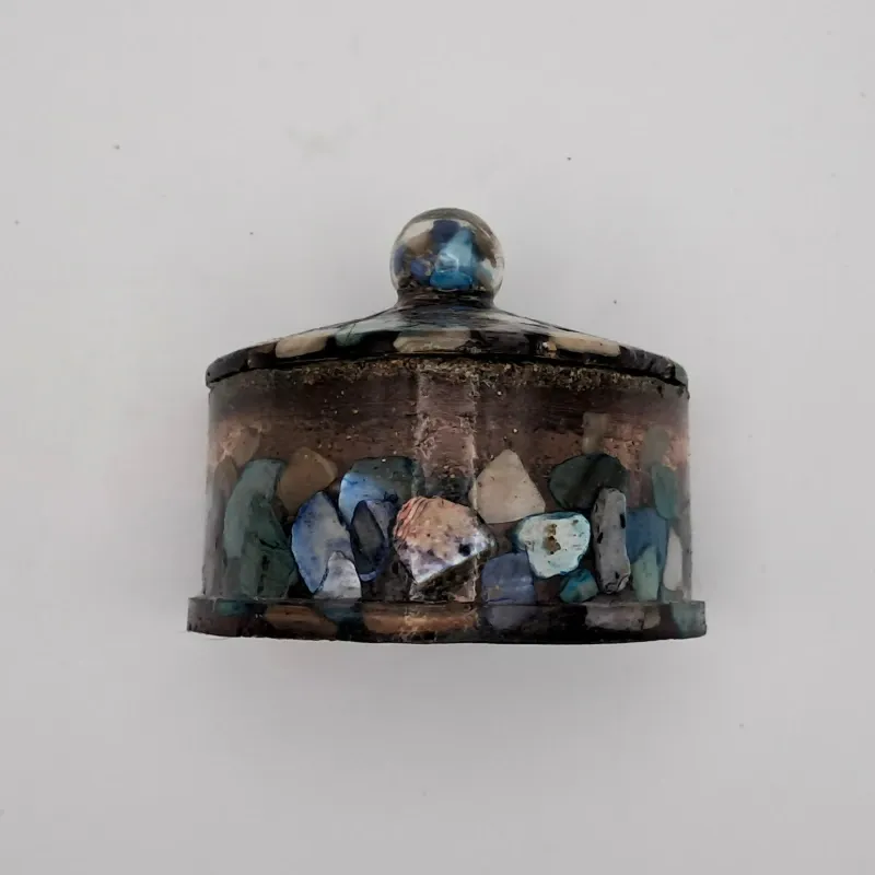 Cofre Corazón de Piedras de Río