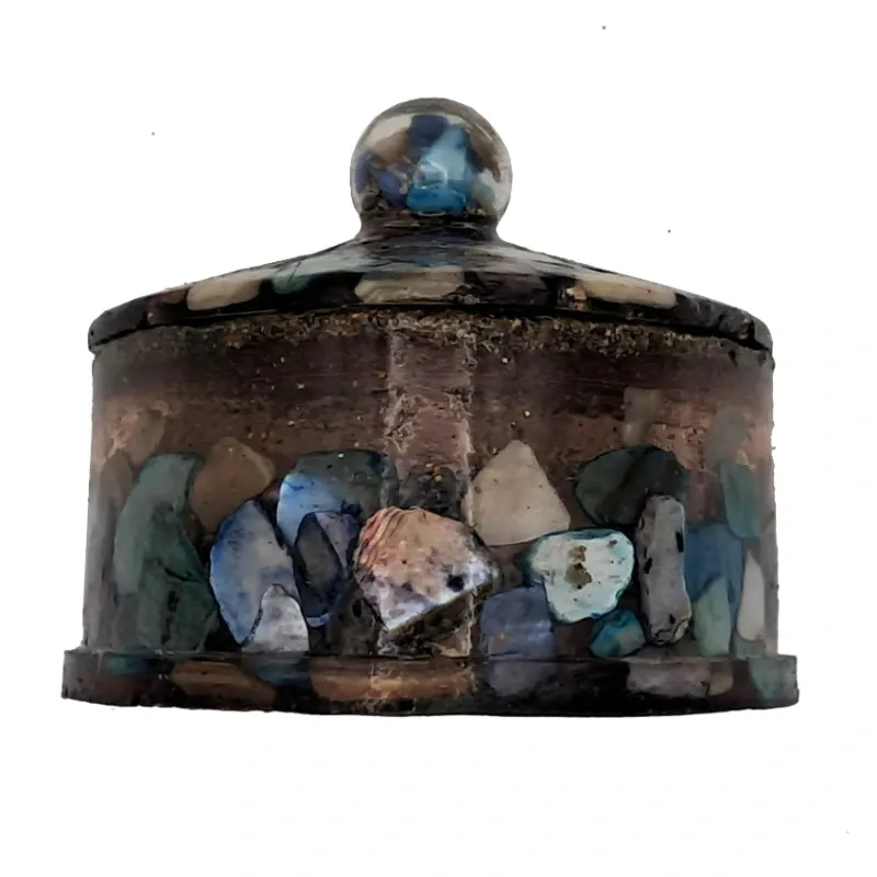 Cofre Corazón de Piedras de Río