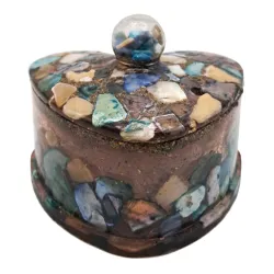 Cofre Corazón de Piedras de Río
