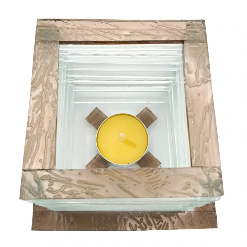 Porta Velas de Vidrio