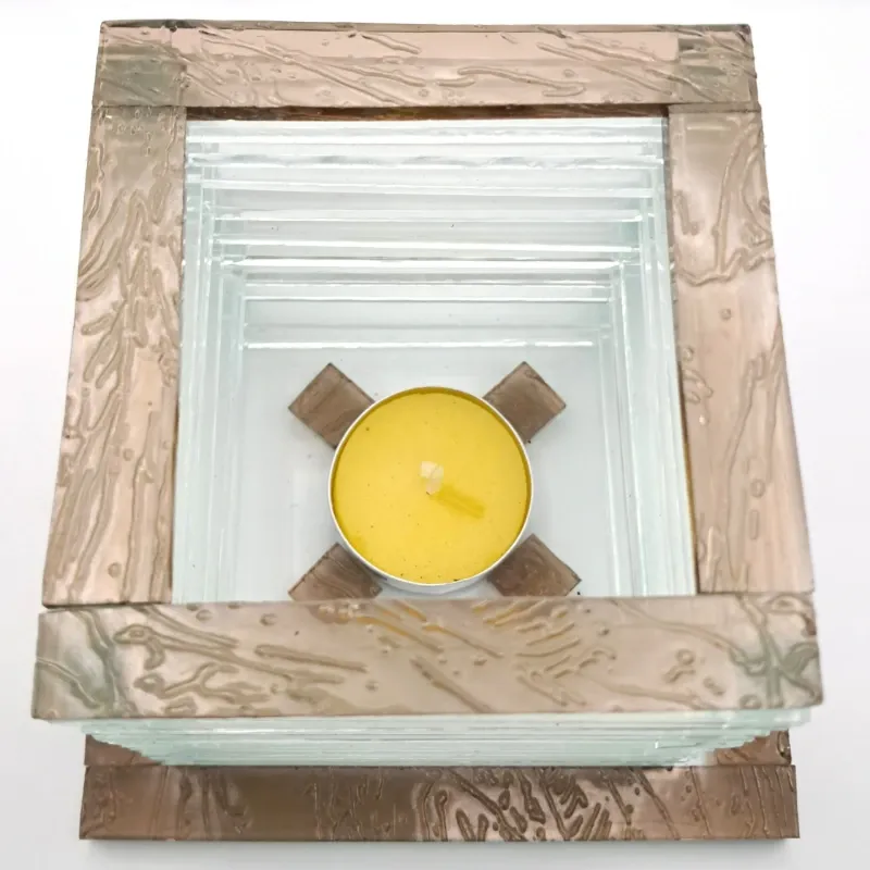 Porta Velas de Vidrio