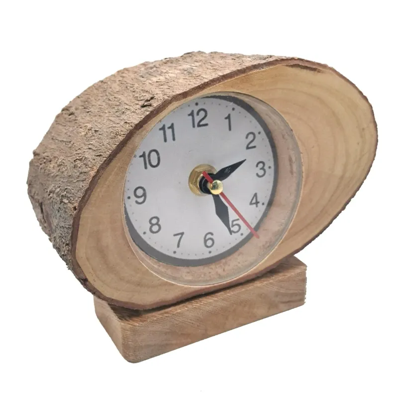 Reloj de Madera Ovalado