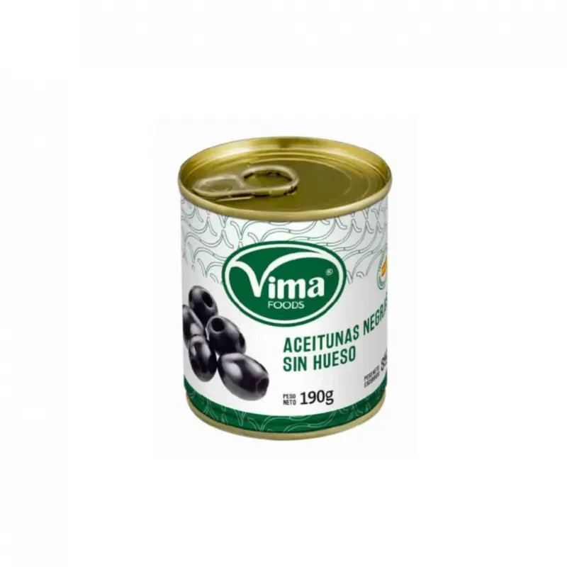 Aceitunas negras deshuesadas Vima Foods (190 g/6,70 oz)