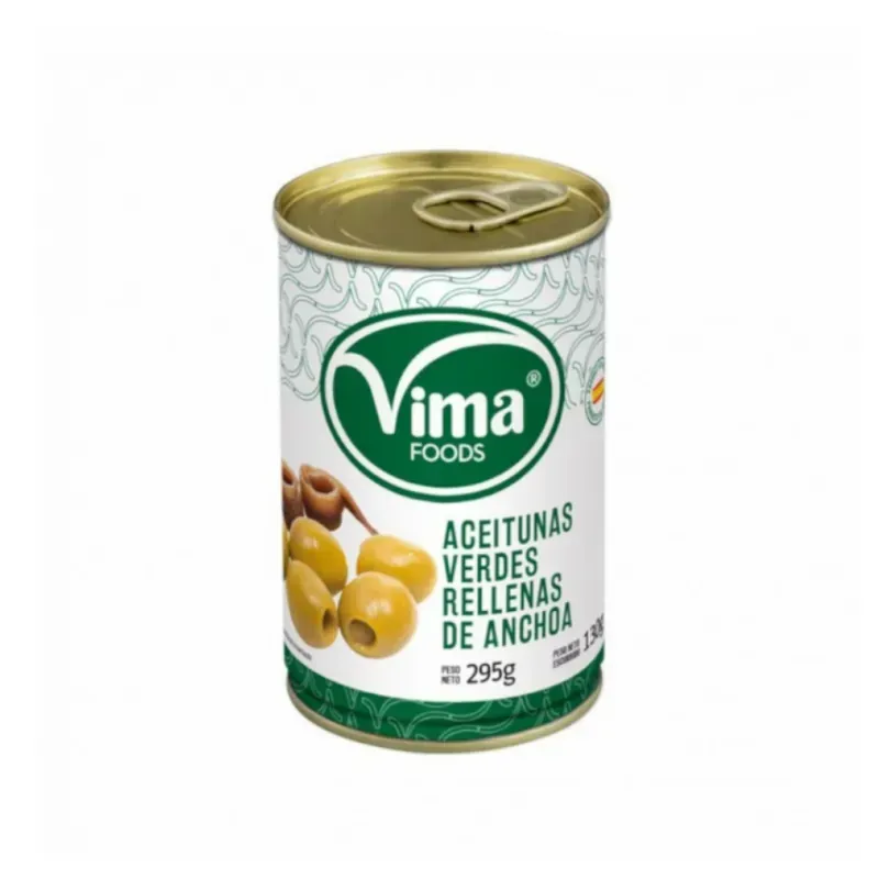 Aceitunas verdes rellenas de anchoa Vima Foods (295 g / 10.40 oz)
