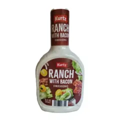 Aderezo ranchero con tocino Kurtz (473 ml )