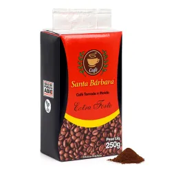 Café tostado y molido extra fuerte Santa Bárbara (250 g / 8.8 oz)