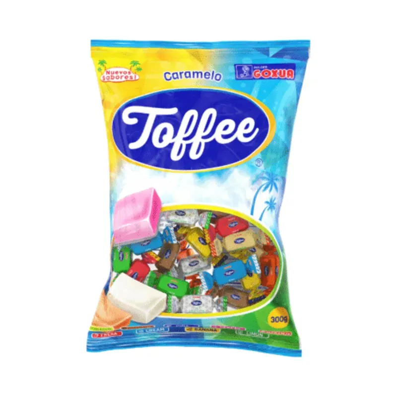 Caramelos Toffe mixtos de frutas 300g