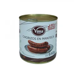 Chorizos en manteca Vima Foods (640 g / 1.41 lb)