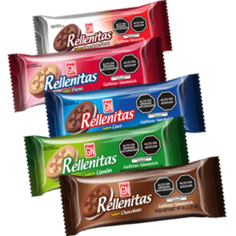  Galletas sabores mixtos 36 gramos RELLENITAS